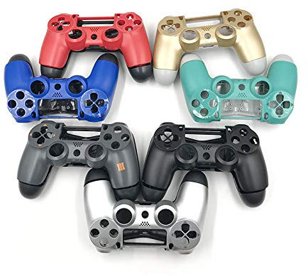 Full Housing Shell Plastic Cover Protector Skin Case For PS4 JDM-001 controller Front + Back Shell Cover Case (F)