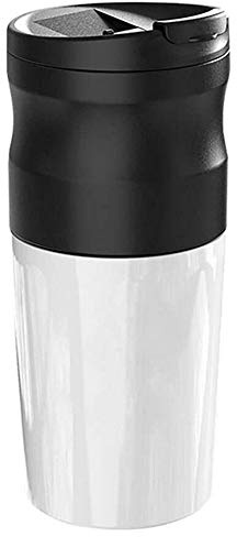 All-in-One Portable Coffee Machine Automatic Grinding Grinder Electric Home Rechargeable Coffee Machine One Button Start Washable Metal Filter Coffee Machine Adjustable Fineness