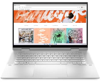 HP Envy x360 Convertible 15-inch Laptop, Intel Core i7-1260P Processor, Intel Iris Xe Graphics, 16 GB RAM, 1 TB SSD, Windows 11 Home (15-es2026nr, Natural Silver Aluminum)