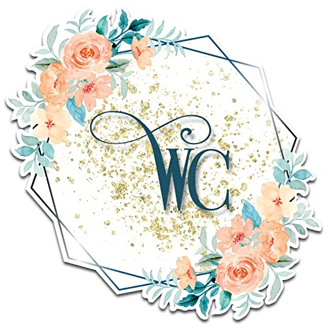 Dekoaufkleber Türaufkleber für WC Bad Badezimmer Tür Toilette Deko Sticker mit Blumen Motiv Wandtattoo Wand Aufkleber selbstklebend Y066 (03 WC)