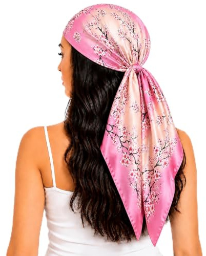 FAIRYGATE Seidentuch Damen Seidentuch Seide Leicht Seidenschal Bandana Halstuch Kopftuch Elegante Schal Tuch Geschenk für Frauen DA21