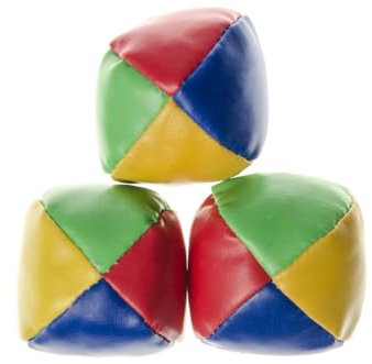 STUWU 3 er Set Jonglierbälle zur Jonglage für Kinder und Anfänger ca 4,5 cm und ca 50g Jonglierball