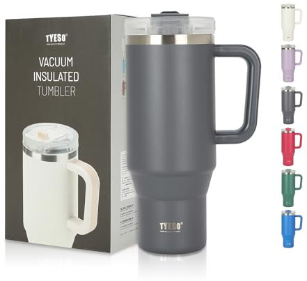 Riley Joy Travel Mug 1200ml 40oz Trinkflasche mit Strohhalm Kaffeebecher to Go Auslaufsicher Edelstahl Thermobecher