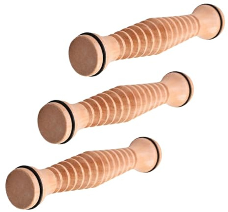 FOMIYES 3stücke Holzfußmassagerolle mit Rollenfunktion Fußmassagegerät für Zuhause Fußpflege-massagegerät aus Holz Fußmassagerolle