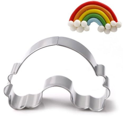 COLLBATH Unicorn Cloud Cookie Cutters Biscuit Cutters Set Stainless Steel Cartoon Baking Tools Fondant Dough Pastry Mold 3pcs Kit for DIY Baking