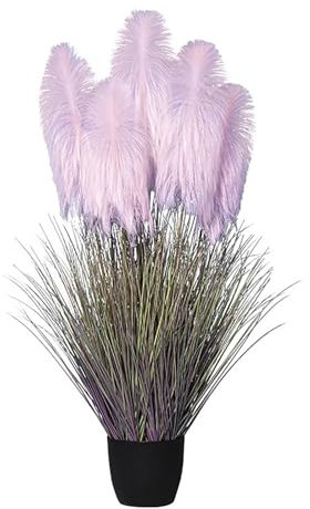 WLCNYL Künstliche Blume aus Schilfgras, künstliche Pflanzen, Bonsai-Baum für den Innenbereich, Simulationsbaum für den Garten im Freien, mit Stämmen, Stielen und Blättern, zur Dekoration des Hause