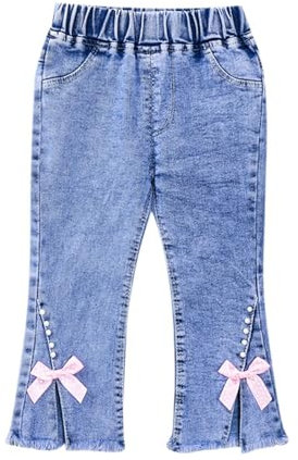 Baby Mädchen Denim Jeans Kleinkind Kinder Hosen Jeans Elastische Taille Denim Hosen Jogging Hosen Für Mädchen
