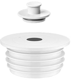 1 joint de tuyau de vidange en silicone de 70 à 75 mm, connecteur de tuyau d'évacuation de machine à laver, déodorant pour salle de bain, machine à laver et cuisine, blanc