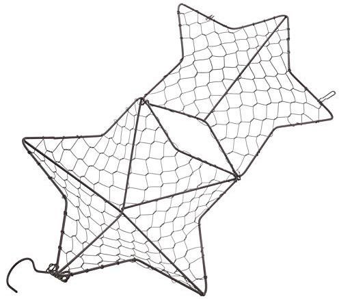 UKCOCO Cesta Colgante De Hierro para Suculentas Maceta Forma De Estrella para Pared Decoración del Hogar