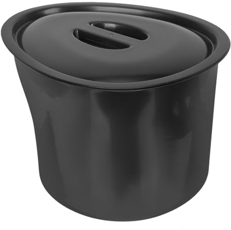 DECORNIJIA Plastik Bettpfanne mit Deckel Urintopf für Senioren Schwangere Tragbarer Nachttopf Robustem Kunststoff Kompaktes Urinal für Zuhause Auto Camping Gebrauch