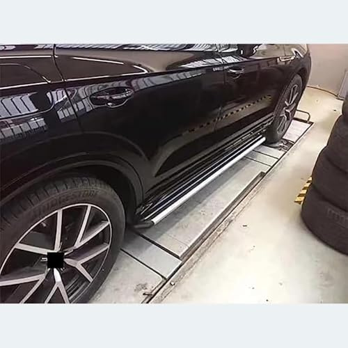ZKNing Coche Barra Paso Lateral para VW Touareg 2019+, Antideslizantes Estribos Estribos Laterales Anti Choques Antiarañazos Faldones Laterales Coche Pedales Barra
