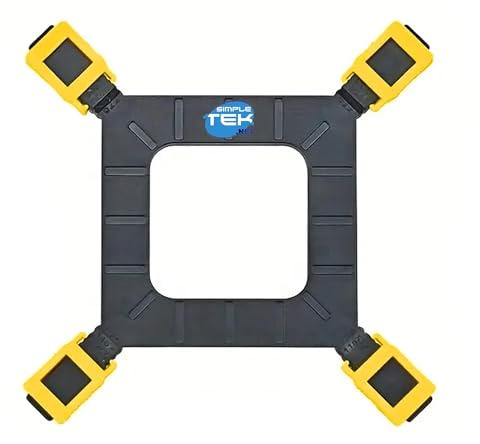 SIMPLETEK - Piastra backplane dissipatore CPU socket 775/115X/1200/1700/1366, fori filettati M2.5, supporto 9mm