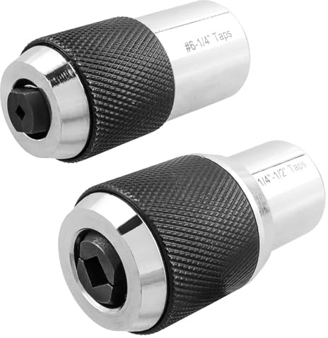 Bestgle 2Pcs Douilles de Robinet Réglables, Douille à Taraud Réglables de 3/8'', Outil D'extraction avec Mâchoires réglables, #6-1/2, pour Tarauds, Alésoirs, Extracteurs de Vis