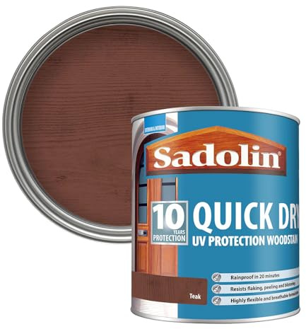 Sadolin Quick Dry UV Protection Woodstain - Teak - 2.5L
