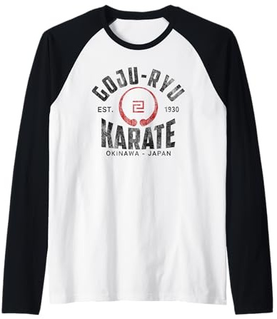 Goju-RYU Karate Do Arts Martiaux Japonais Tokyo Vintage Manche Raglan