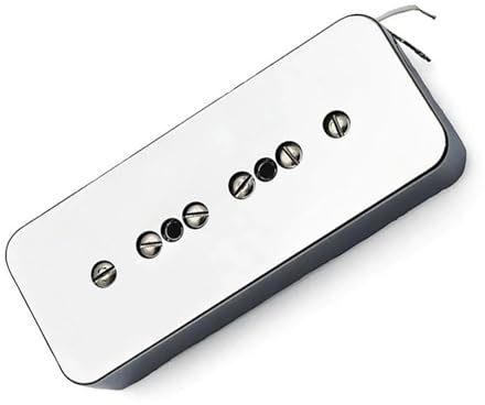 P90 Gitarre Single Coil Elektrischer Tonabnehmer Für Anfänger Und Erwachsene Musikinstrumentenzubehör Offener Humbucker(Chrome Bridge)
