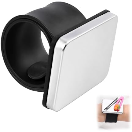 Bracciale magnetico cucito porta spille, cuscino magnetico per aghi, accessorio da cucito e ricamo per raccogliere spilli caduti, nero