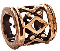 NKlaus Wikinger Haar Bartschmuck IMKE Haarperle Antik Bronze 7672