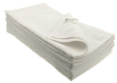 Trevendo® Microfasertücher 30 x 30 cm weiß (10 Stück)