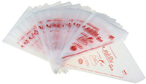 icyang 100 unidades desechables manga pastelera crema Gebäck funda dressier Bolsa Fondant tarta DIY Fondant Decorar Hornear Galletas Herramientas, plástico, pequeño