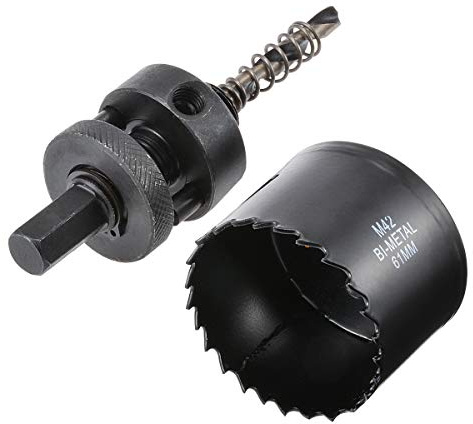 KATUR 61mm Diameter Hole Saw Set, HSS Bi-Metal Hole Saw Drill Bits Cut, Smooth and Fast in Wood, Plastic, Drywall, Thin Metal