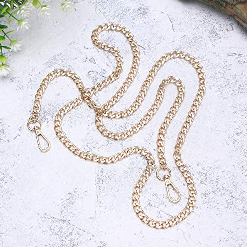 Healifty Goldkette Für Handtaschen 160 cm Tragegurt Mit Metallbeschlägen Abnehmbar Ersatzgurt Für Damen Schultertasche Und Umhängetasche DIY Zubehör
