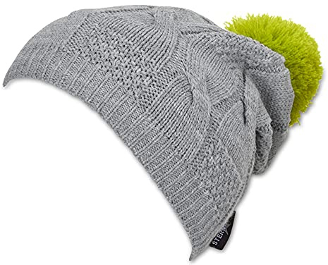 Sterntaler Mädchen Mütze Strickmütze Bunter Bommel