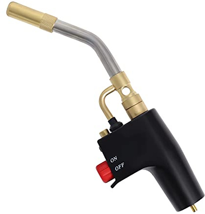 Trigger-Start Torch Head TS4000, High Intensity Flame Torch, MAPP/Propane Gas Torch Kit with Instant on/off Trigger for Light Welding, Soldering, Brazing, Heating, Thawing and More