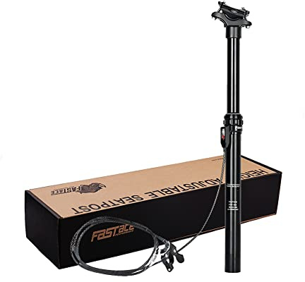 Bibike 27,2/30,9/31,6 mm Dropper Sattelstütze 440 mm MTB Dropper Post 125 mm Travel Remote Internal Routing/Externes Kabel