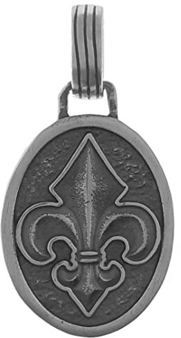 Lolita-Bling Pendentif Fleur de Lys en Argent 925 - Neuf - Homme