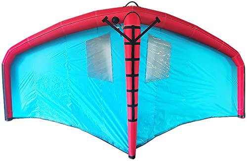HDGRNCC Langlebiger Foil Wing Surfing Kite, Aufblasbares Wing Surfboard Hydrofoil, Surfen Inklusive Rucksack, Sicherheitsseil Und Reparaturset