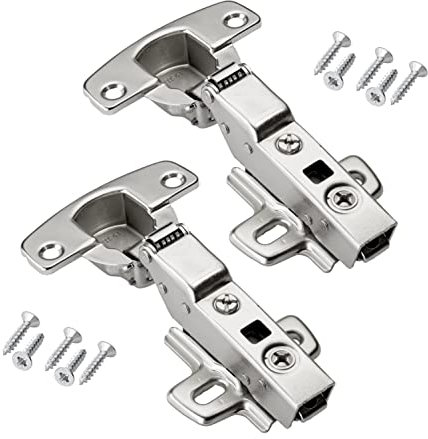 SOTECH 2 piezas Hettich Sensys 8645i TH 52 Bisagra de tope central incl. tornillos M4 x 20mm Ángulo de apertura medio saliente 110° Cierre suave