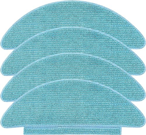 Lubluelu 4 Pcs Replacement Vacuum Mopping Cloth Pads for SL60 Pro, SL68 Plus, SL60D, SL60W, SL68,SL68W,SL61 Robot Vacuum Cleaner
