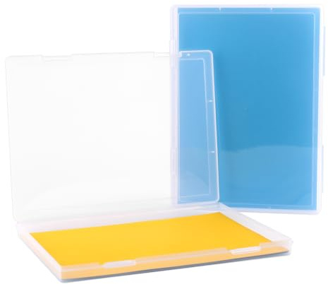 Tikplus Archivbox A4, 2er-Pack Durchsichtige Din-A4-Aufbewahrungsbox | for 8.5 x 11 Letter Paper, Tragbare Projektkoffer aus Plastik für Dokumente A4-Papier, Briefe, Sammelalben,30.5X22.3X2.2CM