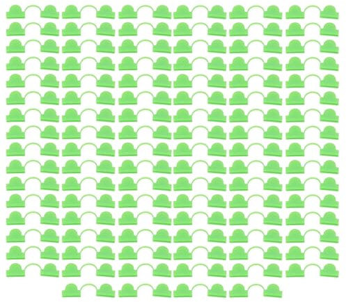 AONYAYBM 100 Stück Kunststoff-Klemmen, Gewächshaus-Clips, Reifenhaus, Gewächshaus, Gewächshaus-Klemme, Kunststoff, Doppelkopf, Schattierung, Gartenreifen, Gewächshaus-Clip, Fiberglas,(Hellgrün2)