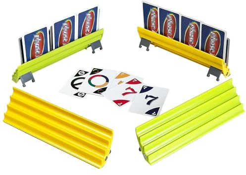 Fanwer 4pcs Extendable Playing Card Holder for Adult Seniors, Hands Free Canasta/Poker Parties Card Organizer Stand