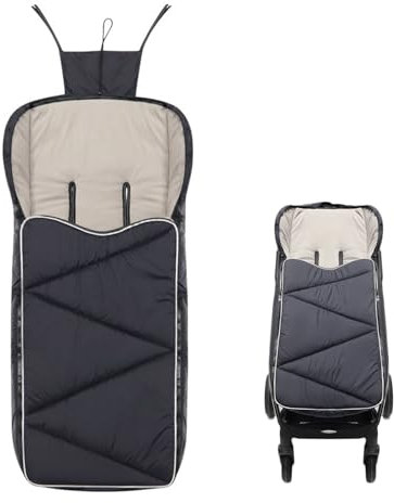 Liemuao - Saco de dormir para bebé, universal, para bebé, impermeable, a prueba de viento frío, manta de cochecito de invierno, con forro cálido, bolsa de dormir extraíble antideslizante