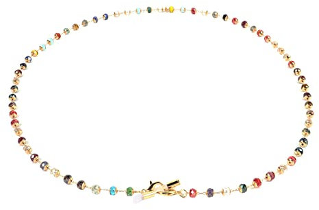 CALLARON Es-kette Für Damen Glaskette Bunte Perlen Brillenkette Seil Lanyard Brillenseil