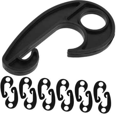GOOHOCHY 20pezzi Ganci in Plastica PVC per Elastica Gancio Antivento per Gancio da per Telone per Auto per per Tende Kayak e Coperture per Auto