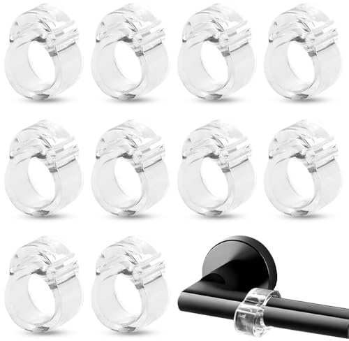 Türklinken Stopper Türgriff Schutz 10 Stück, Durchmesser 18 mm, Transparente Ausführung Türgriff Puffer Zum Schutz von Wänden, Türen und Fenstern