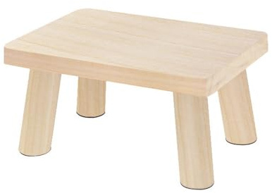 Small Wooden Foot Stool, Plant Stool, Wooden Step Stool, Portable Shoe Changing Stool, Retro Low Stool For Living Room, Bedroom, Office, Study (Log color)