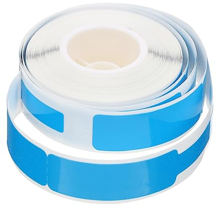 WOONEKY Thermopapier Kabelaufkleber Blau Kabel Etiketten Reißfest Flexibles Kabelbeschriftungsset für und Kommunikationskabel Professionelle Anwendung