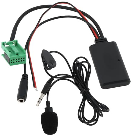 VGOL Auto Bluetooth Aux-In Adapter A2DP mit Mikrofon 5-12V Kompatibel mit Mercedes Comand NTG 2.5 CLK SLK SL Klasse