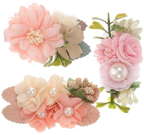 minkissy 3stücke Blumenmuster Haarspangen Für Kleinkinder Dekorative Haarclips Für Junge Mädchen Und Mädchen Kleine Blumen Haarspangen
