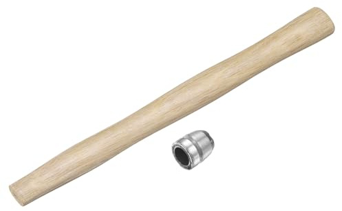 sourcing map Poignée de marteau à bois de 27,4 cm avec poignées de rechange en bois avec cales rondes pour 0,2 kg à tête octogonale ronde pour terrasse, encadrement, menuiserie, construction