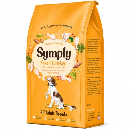 Symply Adult Dry Dog Food for All Breeds - Chicken (2 kg) bag