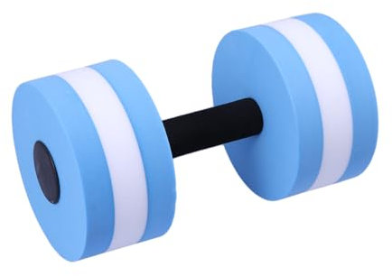 WINOMO Aquatic Übung Hanteln Eva Wasser Barbell Hand Bar für Wasser Widerstand Aerobic (blau weiß)