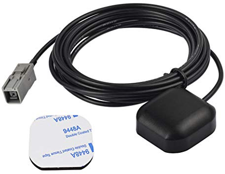 Bingfu GPS Antenna GT5 Connector Vehicle Waterproof Active GPS Navigation Aerial with 3Meter Cable & Magnetic Base for Car Stereo Clarion Alpine Navigation Head Unit