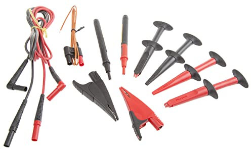 Fluke Multimeter-Messleitungen mit 4 mm Abgreifklemme, Greifklaue, ummantelt