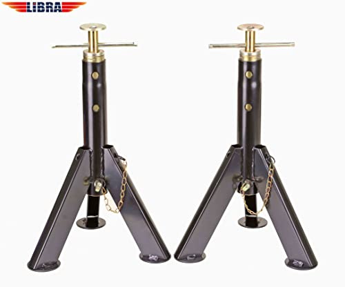 LIBRA Set of 2 Heavy Duty Telescopic RV Stabilizer Jacks Stand w/Featured Stable-max Desgin